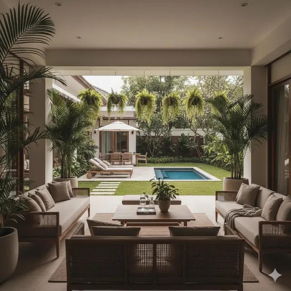 9 Model Rumah 1 Lantai dengan Teras Luas Bergaya Resort, Konsep Elegan yang Bikin Betah