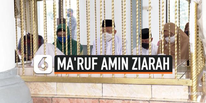 VIDEO: Ma'ruf Amin Ziarah ke Makam Leluhur di Tangsel