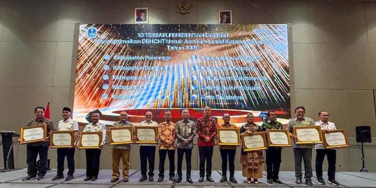 Optimalkan Dana Bagi Hasil Cukai Hasil Tembakau, Jatim Perkuat Perlindungan Jamsostek Pekerja Rentan