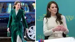 Gaya Kate Middleton Pakai Mantel Zamrud dan Gaun Krem, Anggun dan Cantik&nbsp;(AFP/Pool/Chris Jackson)