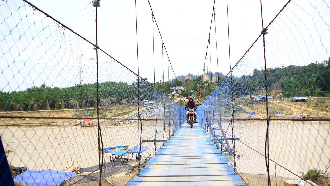 Jembatan Gantung Lubuk Sidup Pulihkan Nadi Ekonomi dan Mobilitas Masyarakat di Aceh Tamiang