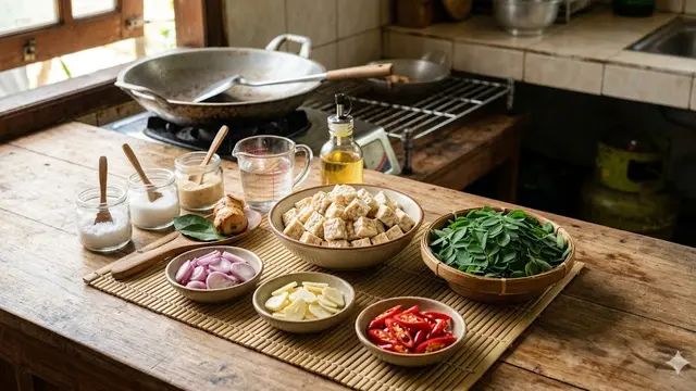 Bahan Membuat Tumis Tempe Daun Kelor