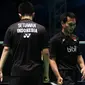 Ganda putra Indonesia Hendra Setiawan/Mohammad Ahsan gagal mempertahankan gelar juara Malaysia Open Super Series Premier 2016 setelah tersingkir di perempat final. (Liputan6.com/Humas PP PBSI)