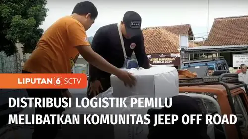 VIDEO: Distribusi Logistik Pemilu di Daerah Terpencil Melibatkan Komunitas Jeep Off Road