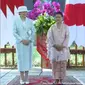 Ibu Negara Iriana dan Permaisuri Masako saat kunjungan Kaisar Jepang Naruhito ke Istana Bogor. (Dok. YouTube/Sekretariat Presiden)
