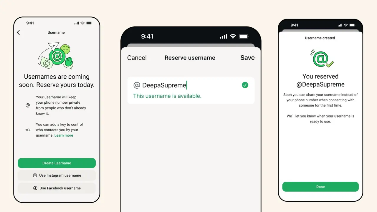 Fitur WhatsApp Username