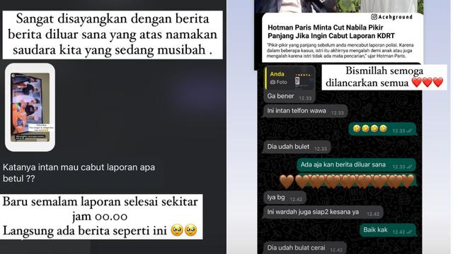 Klarifikasi tentang Intan cabut laporan