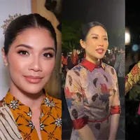Intip potret Franka Makarim hingga Sri Mulyani yang kenakan batik di Istana Berbatik (@frankamakarim @kemenparekraf_ri @smindrawati)