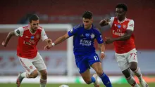 Laga Arsenal vs Leicester City (ADAM DAVY/POOL/AFP)