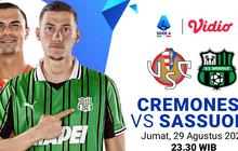 Nonton Serie A 2025/26: Cremonese vs Sassuolo, Eksklusif di Vidio