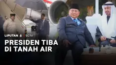 Presiden Prabowo Subianto tiba di Tanah Air setelah melaksanakan kunjungan kerjanya ke luar negeri. Beragam agenda penting mulai dari KTT Board of Peace di Amerika Serikat hingga di Uni Emirat Arab bertemu dengan Presiden MBZ.