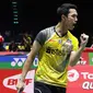 Tunggal putra Indonesia, Jonatan Christie, menyebut permainan tenang yang dilakukannya jadi kunci kemenangan tas wakil Malaysia, Lee Zii Jia. (dok. PBSI)