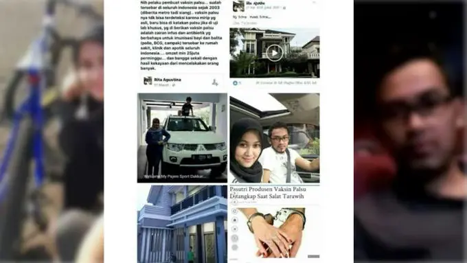 Ditangkap Saat Mau Tarawih, Ini Pasutri Pembuat Vaksin Palsu