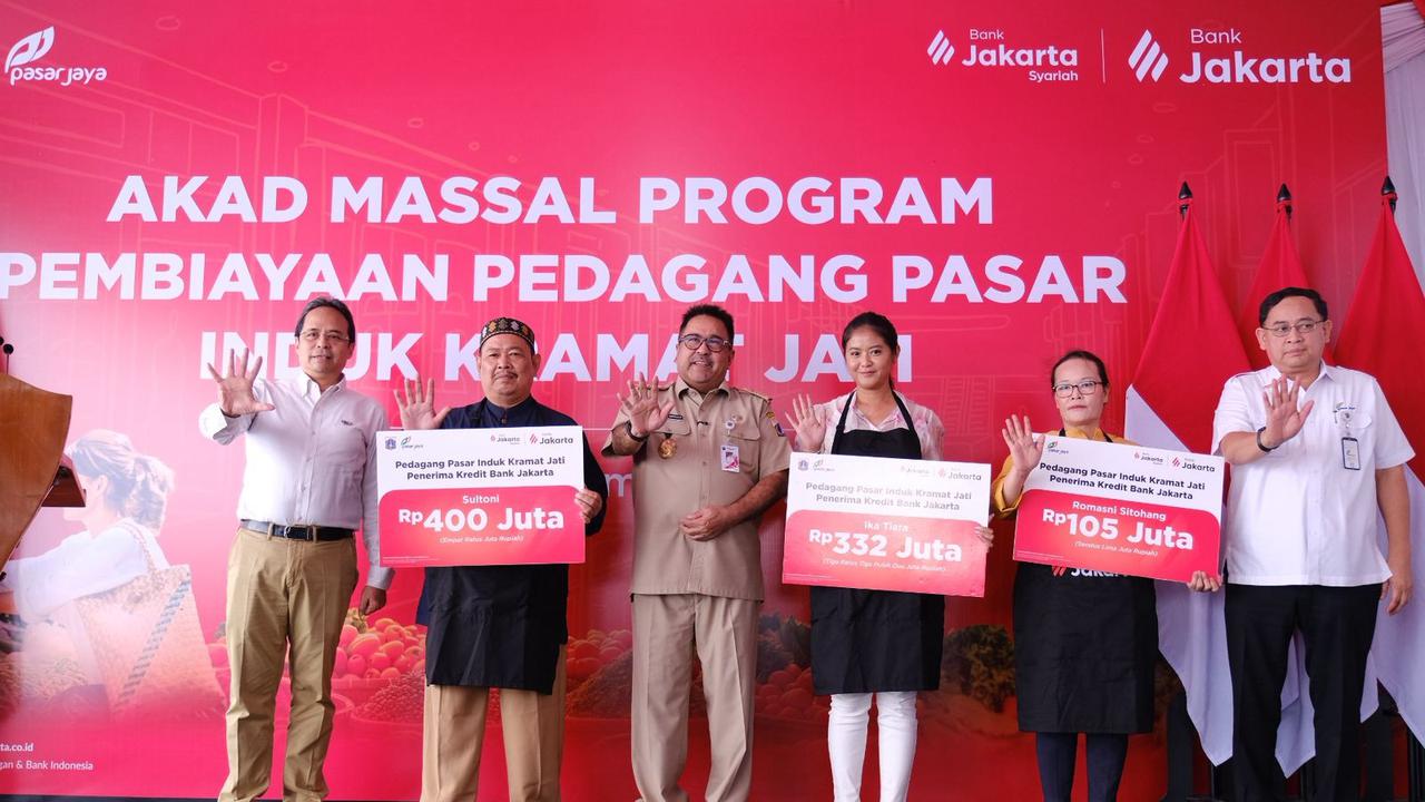 Bank Jakarta Guyur Pedagang Pasar Tradisional Modal Rp326 Miliar