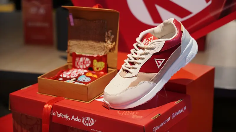 Kolaborasi KitKat dan Aerostreet Luncurkan Sepatu Khusus Valentine Hanya Ada 1.402 Pasang