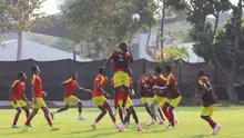 Suasana sesi latihan Timnas Mozambik di Lapangan A Stadion Utama Gelora Bung Karno, Jakarta, Sabtu (6/6/2026). (Dok. Federasi Sepak Bola Mozambik)