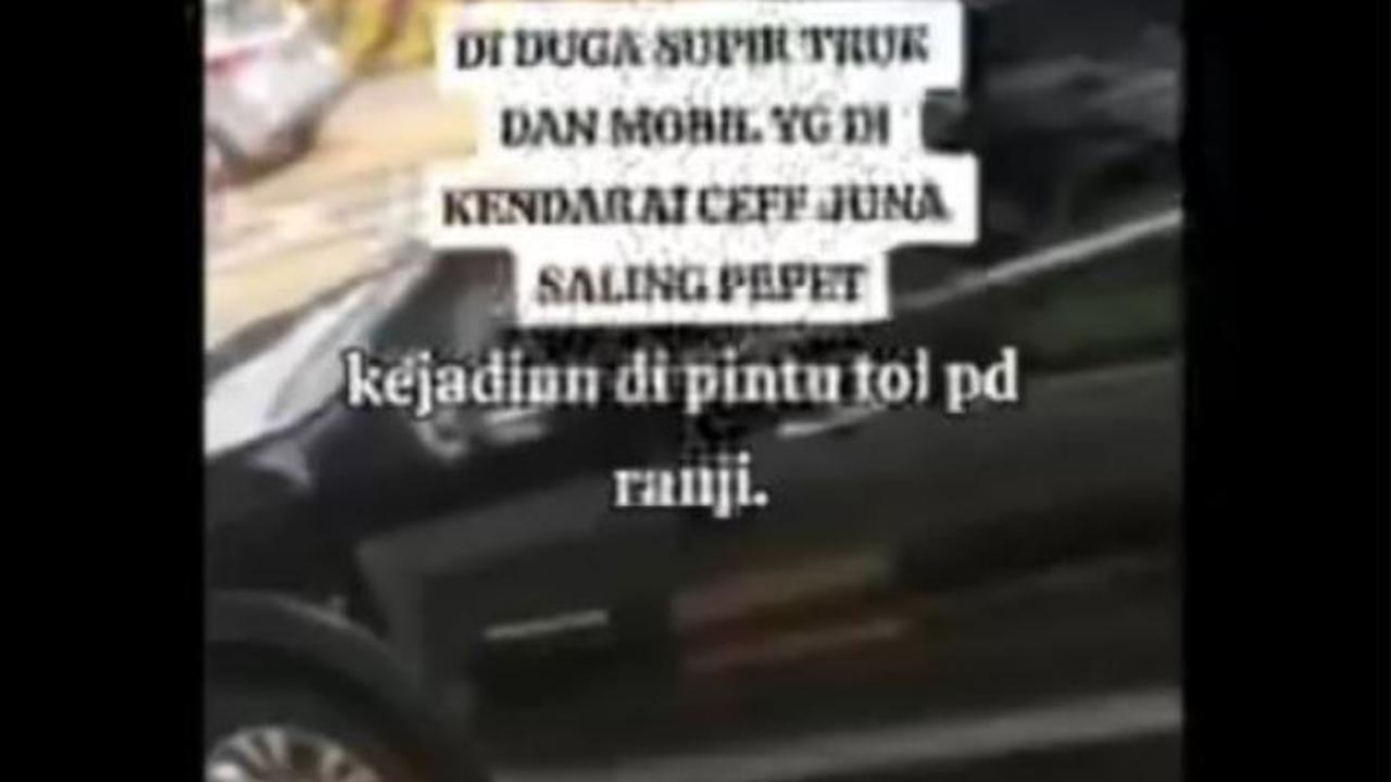 Peristiwa tersebut terjadi di pintu tol Pondok Ranji. Tampak sopir truk dan mobil yang dikendarai Chef Juna sama-sama berhenti di tengah jalan. Mereka pun tampak cekcok. Orang yang berada di samping Chef Juna tampak merekam sopir truk dengan ponselnya.