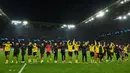 Kemenangan ini memastikan Dortmund meraih tiket berlaga di babak perempat final Liga Champions 2023/2024. (INA FASSBENDER/AFP)