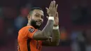 Memphis Depay bersama Belanda sukses berpesta gol ke gawang Turki dengan skor 6-1. Ketajaman duet Depay-Klaassen menjadi momok menakutkan lini belakang Turki. Mereka mampu memperagakan umpan satu-dua yang mampu memperdaya lawan. (Foto: AFP/John Thys)