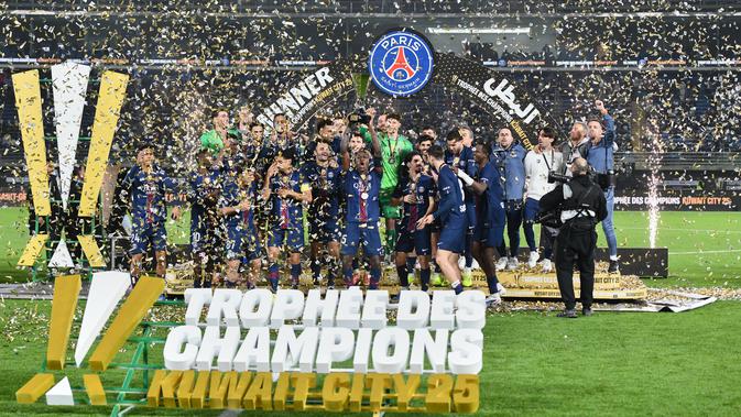 PSG vs Marseille: Dramatis, PSG Juara Piala Super Prancis