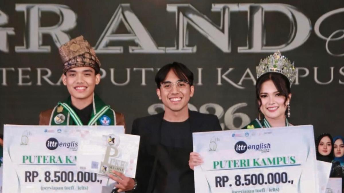 Ilham Aritonang dan Reni Witarniyanti Jadi Putera Puteri Kampus Riau 2026, Teruskan Tradisi Prestasi