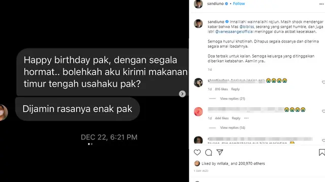 6 Kebaikan Vanessa Angel dan Suami Semasa Hidup, Gratiskan Olshop untuk Endorse