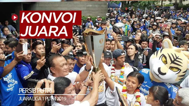 VIDEO: Konvoi Juara Tim Persib Putri Bersama Ribuan Bobotoh