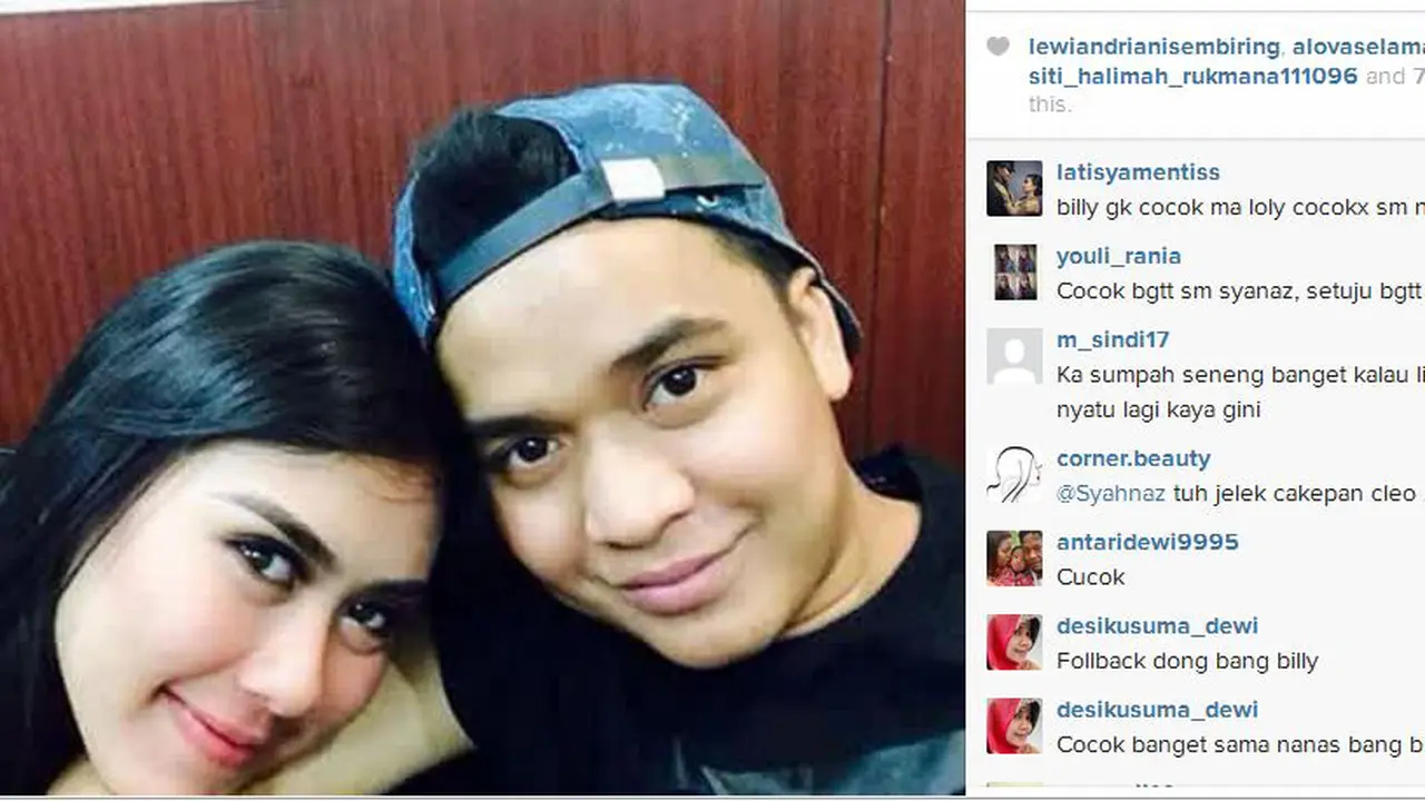Syahnaz Sadiqah dan Billy Syahputra