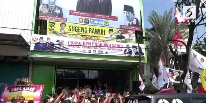 VIDEO: Prabowo Sandiaga Buka Posko Dekat Rumah Jokowi