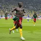 Penyerang Timnas Kamerun di Piala Dunia 2022, Vincent Aboubakar. (AP/Andre Penner).