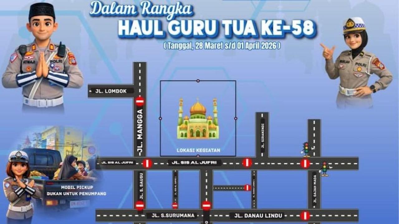 Polresta Palu Siapkan Rekayasa Lalu Lintas Jelang Puncak Haul Guru Tua, Antisipasi Kepadatan