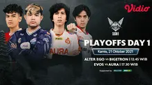 Link Live Streaming MPL Indonesia Season 8 Babak Playoff di Vidio, Kamis 21 Oktober 2021. (Sumber : dok. vidio.com)