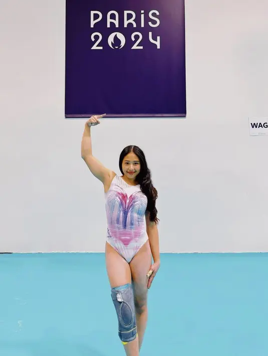 Atlet senam Indonesia Rifda Irfanaluthfi mengakhiri perjalanan di Olimpiade Paris 2024. [Foto: Instagram/ rifdairfanaluthfi]