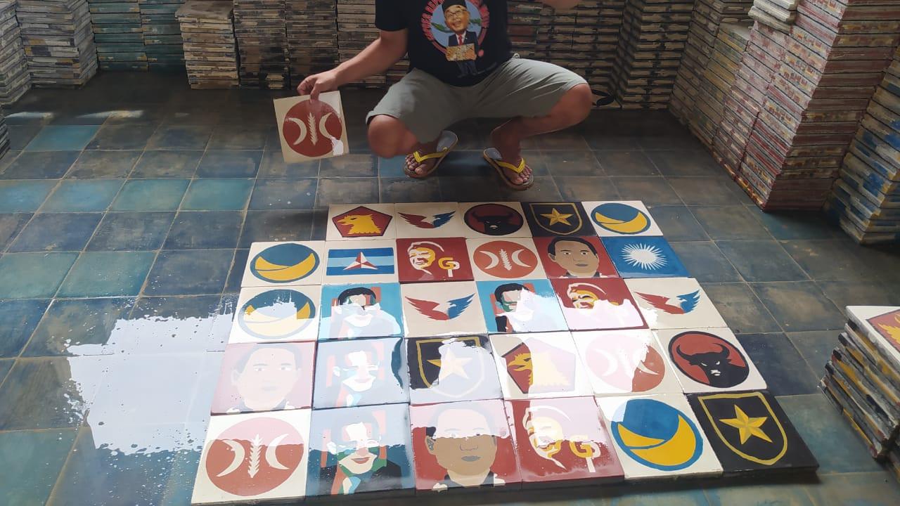 Tegel Motif Capres di Muntilan