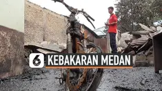 268 jiwa dari 68 keluarga menjadi korban kebakaran besar di Medan kehilangan tempat tinggal dan terpaksa mengungsi di kediaman tetangga dan kerabat yang ada di sekitar lokasi.