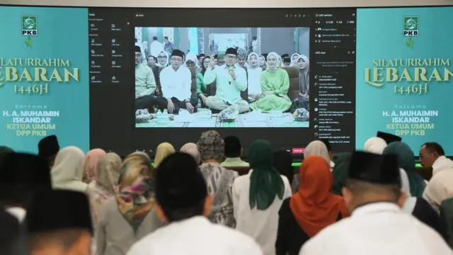 Ketua Umum DPP PKB, Abdul Muhaimin Iskandar menggelar Silaturahim Lebaran 1446 Hijriah dengan jajaran Dewan Pengurus Pusat Partai Kebangkitan Bangsa (DPP PKB).
