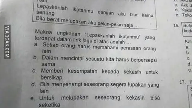 6 Soal Ujian Terlalu Sulit Dijawab Ini Bikin Murid Mikir Keras