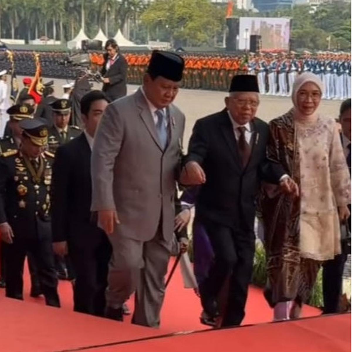Momen Prabowo dan Ma'ruf Amin