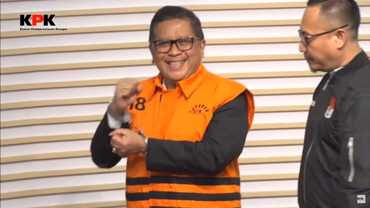 Hasto Kristiyanto ditahan KPK