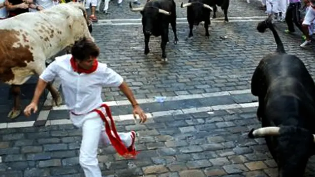 Uji Nyali, Ribuan Orang Ikut Festival Adu Lari Banteng