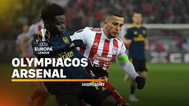 VIDEO: Highlights 32 Besar Liga Europa, Olympiakos Vs Arsenal 0-1