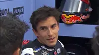 Senyum tampak di wajah Marc Marquez setelah mengikuti tes MotoGP Valencia di sirkuit Ricardo Tormo bersama Gresini Duati (X/Crash MotoGP)