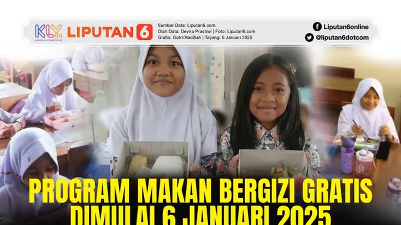 Infografis Program Makan Bergizi Gratis Dimulai 6 Januari 2025. (Liputan6.com/Gotri/Abdillah)