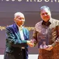 Menko Bidang Perekonomian Airlangga Hartarto saat memberikan sambutan dalam acara BJ Habibie Memorial Lecture bertema &ldquo;Peran Iptek, Inovasi dan Sektor Lain dalam Menuju Indonesia Emas 2045&rdquo;. (Foto: Kemenkoperekonomian)