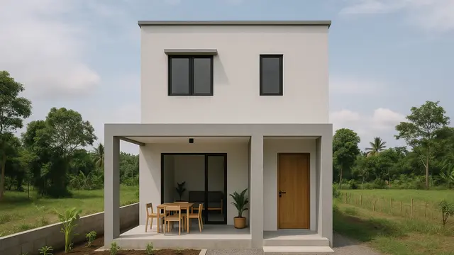 Rumah Budget Rp150 Juta 2 Lantai di Desa (Foto: ChatGPT)