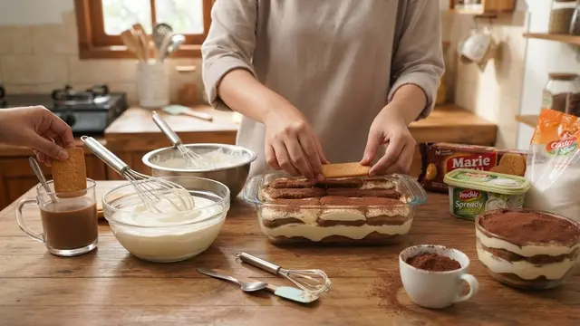 Langkah Mudah Membuat Tiramisu Biskuit