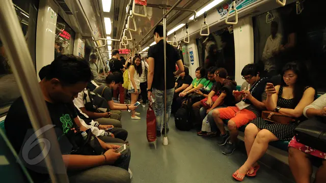 Penampakan MRT di Singapura