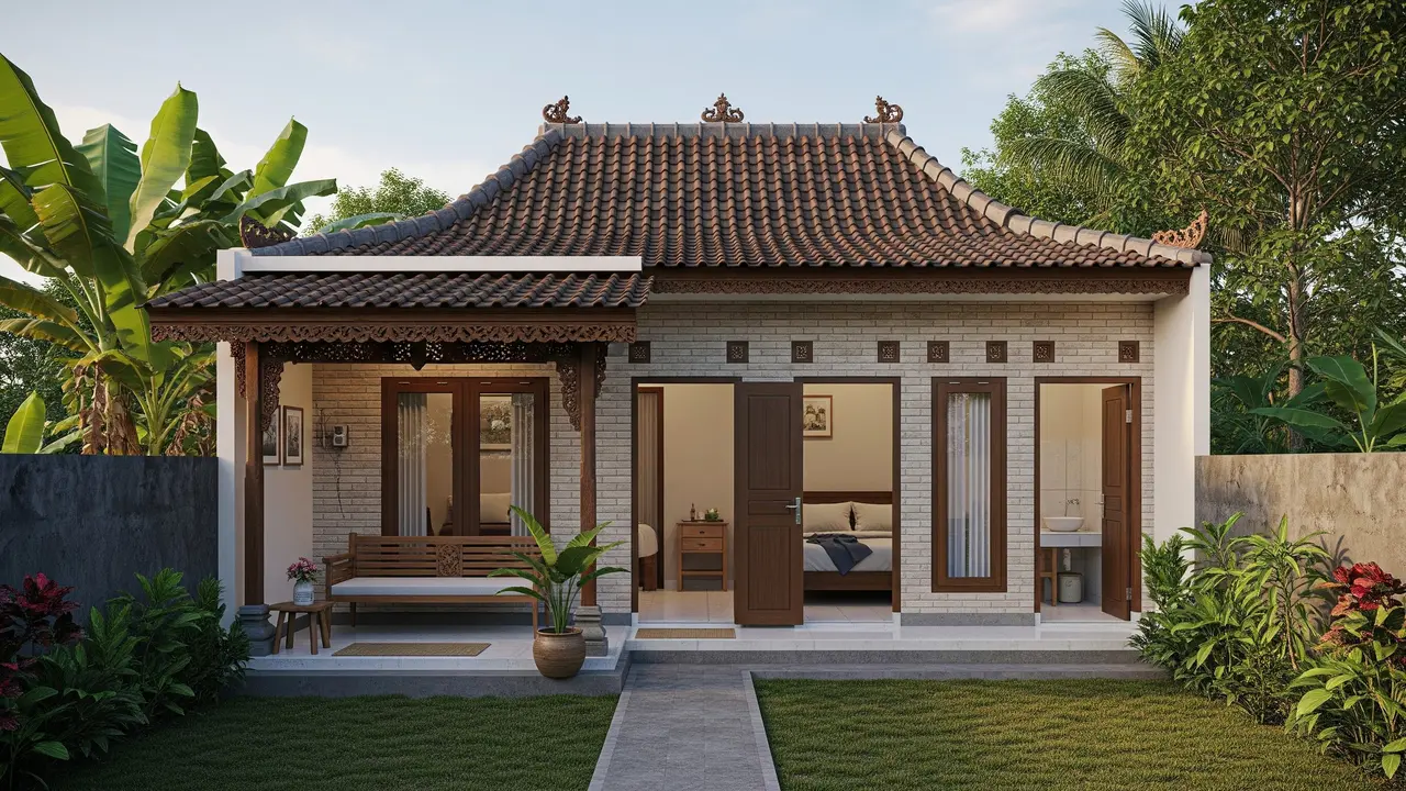 Model Rumah 3 Petak di Desa/Gemini AI