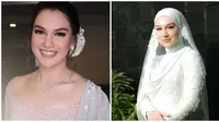 Warna Bajunya Mirip, Ini 6 Beda Pesona Irish Bella di Dua Momen Pernikahannya