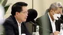 Direktur Utama Bank Syariah Indonesia Hery Gunardi pada press conference pemaparan kinerja triwulan III tahun 2021, di Jakarta, Kamis (28/10/2021). Pada triwulan III 2021 BSI membukukan laba bersih sebesar Rp2,26 triliun, naik 37,01 % secara year on year (YoY).  (Liputan6.com/HO/BSI)